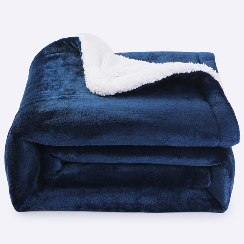 sherpa lined heated blanket