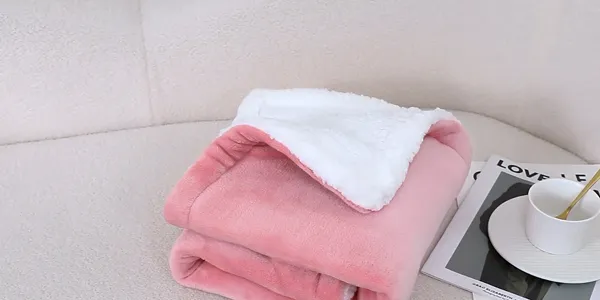 Coperta elettrica rosa