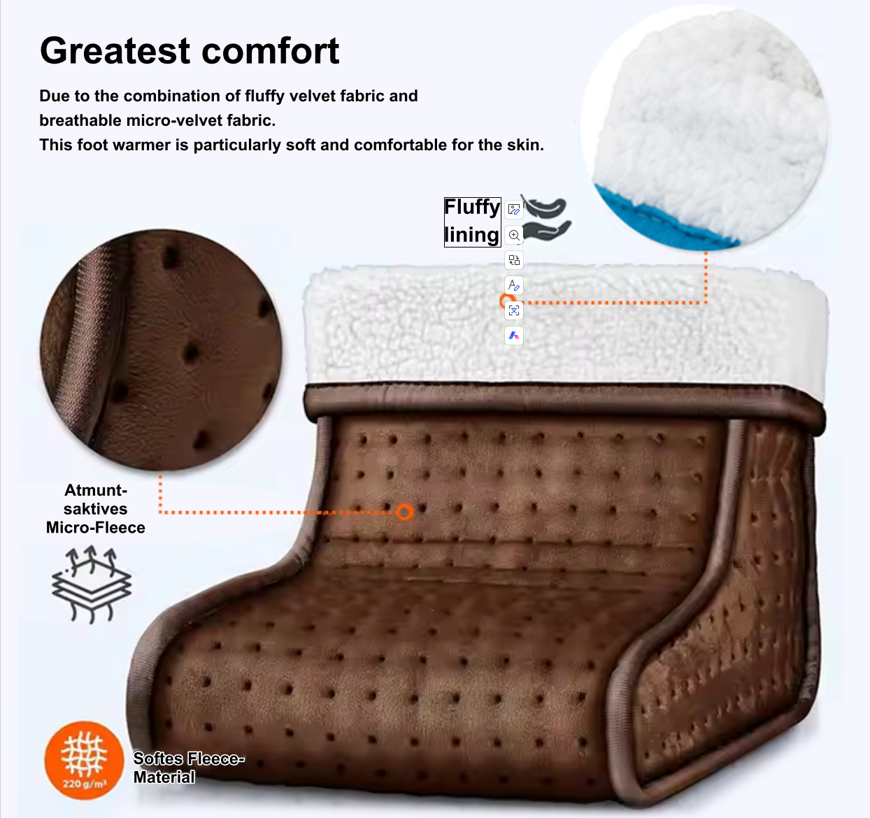 Electric Footwarmer Details